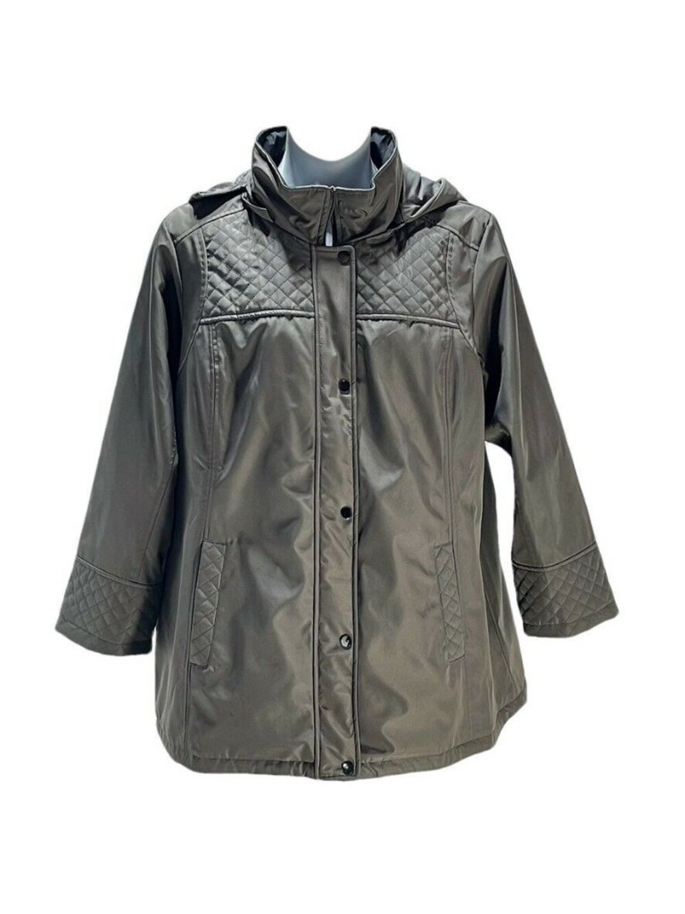 Avenue Womens Size 22/24 Quilted Hooded Womens Jacket Coat